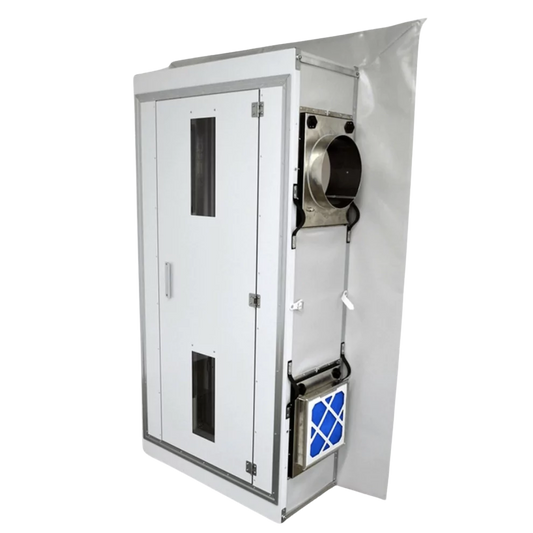 Deconta smart door single door unit for setting up an isolated area.